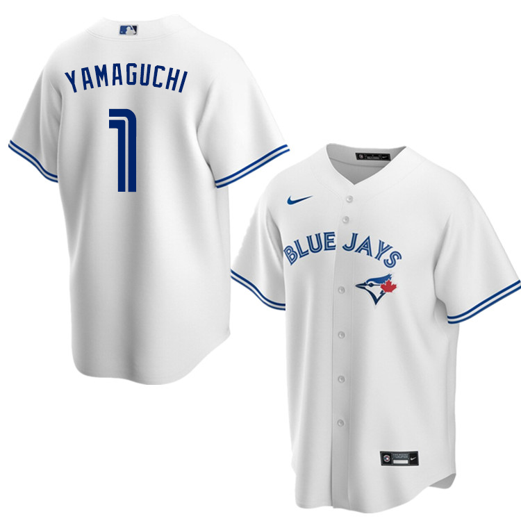 Nike Men #1 Shun Yamaguchi Toronto Blue Jays Baseball Jerseys Sale-White